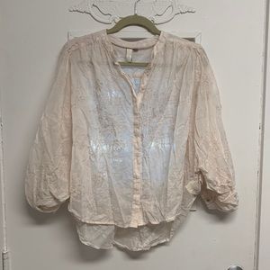 Pilcro 💯 cotton button down blouse